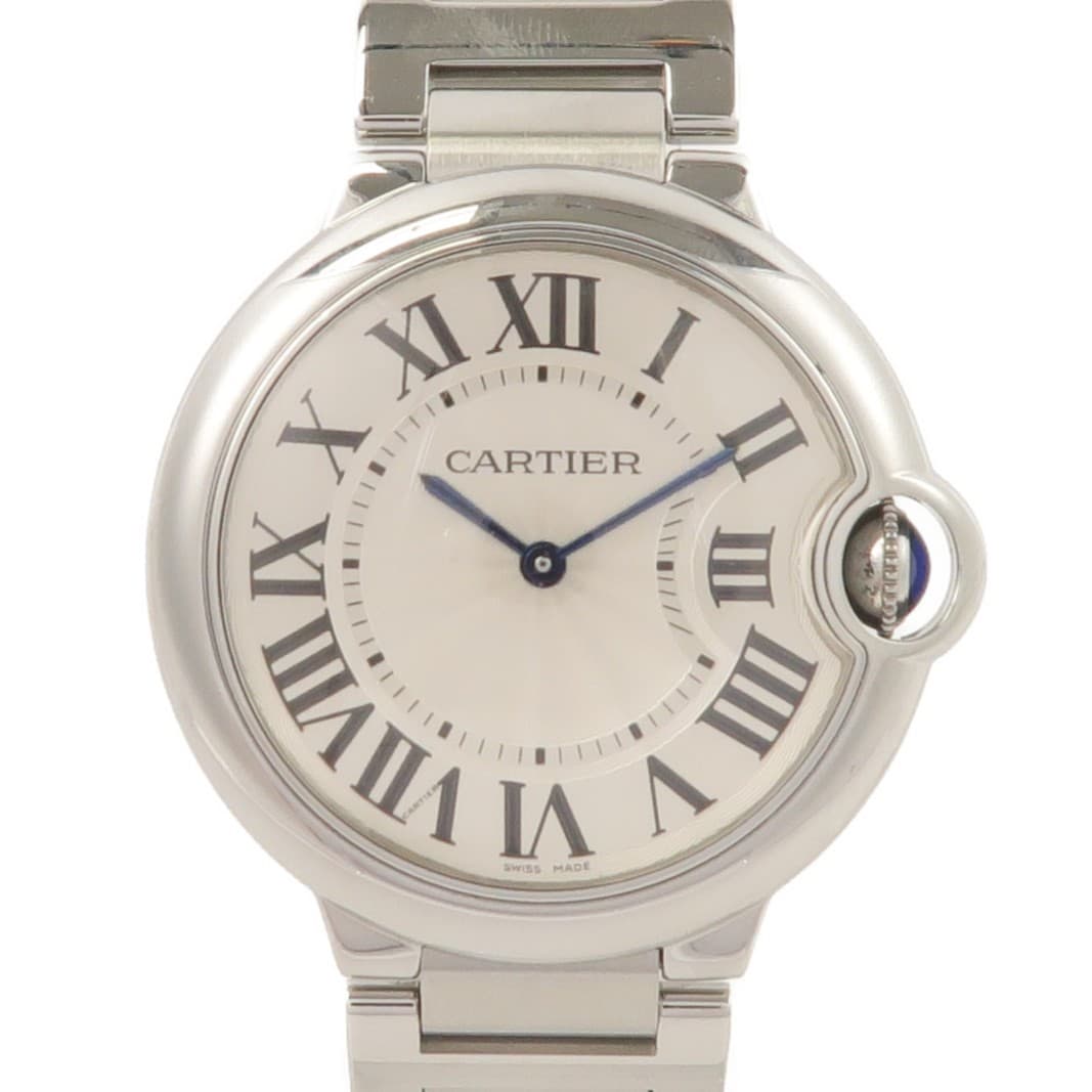 CARTIER Ballon Bleu Quartz Watch W69011Z4 Stainless Steel Silver