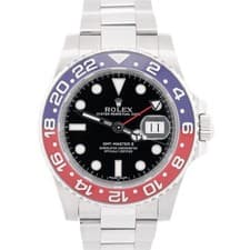 2016 PAPERS Rolex GMT-Master II PEPSI Blue Red 18K White Gold 116719 BLRO BOX