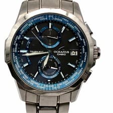 Casio Oceanus Men's Chronograph Watch Very Good Used Japan
