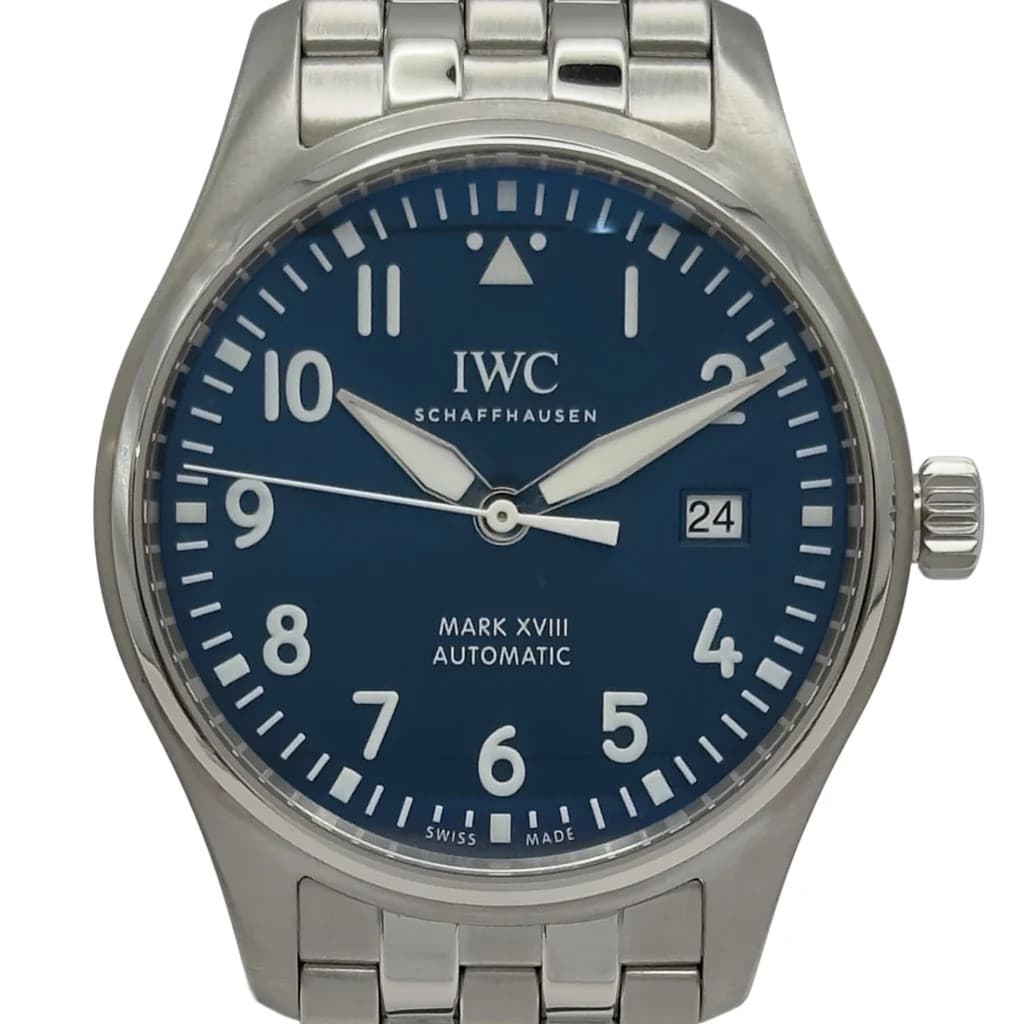 IWC International Watch Company Pilot Watch Mark XVIII IW327016 Blue #OK1137