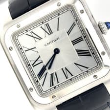 Cartier Santos Dumont LM WSSA0032 Silver 31mm Unisex Watch Excellent