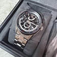 OrientStar Automatic Watch WZ0061JC Stainless Steel Black Dial Rare