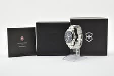 FULL  SET [ MINT ] VICTORINOX  Swiss Army 241544 Chrono Qz Date Mens Watch JAPAN