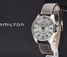 [MINT] Hamilton Khaki Aviation Pilot Day Date H646150 White 42mm Automatic Men's