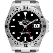 Rolex Explorer II Steel Black Dial Mens Watch 16570
