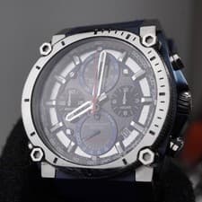 bulova blue icon precisionist 262kHz 98b315 300M 1/1000 chronograph 47mm carbon