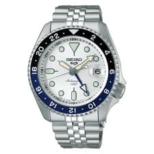 Seiko 5 Sports SBSC017 SKX GMT Automatic Blue Black White Dial Made in Japan