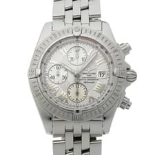 BREITLING Chronomat Evolution A156A53PA Silver Men's Used Watch #4107