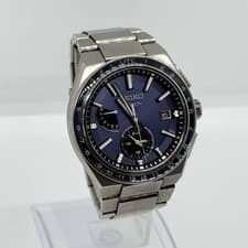 SEIKO Watch SBXY041 NEXTER Astron 8B63-0BB0 Silver Navy Solar Men's Working Auth