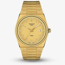 TISSOT MENS PRX QUARTZ WATCH T137.410.33.021.00 GOLD -RRP 495.00