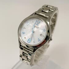 Citizen Wicca Women's Radio Solar Silver Watch with Date Used