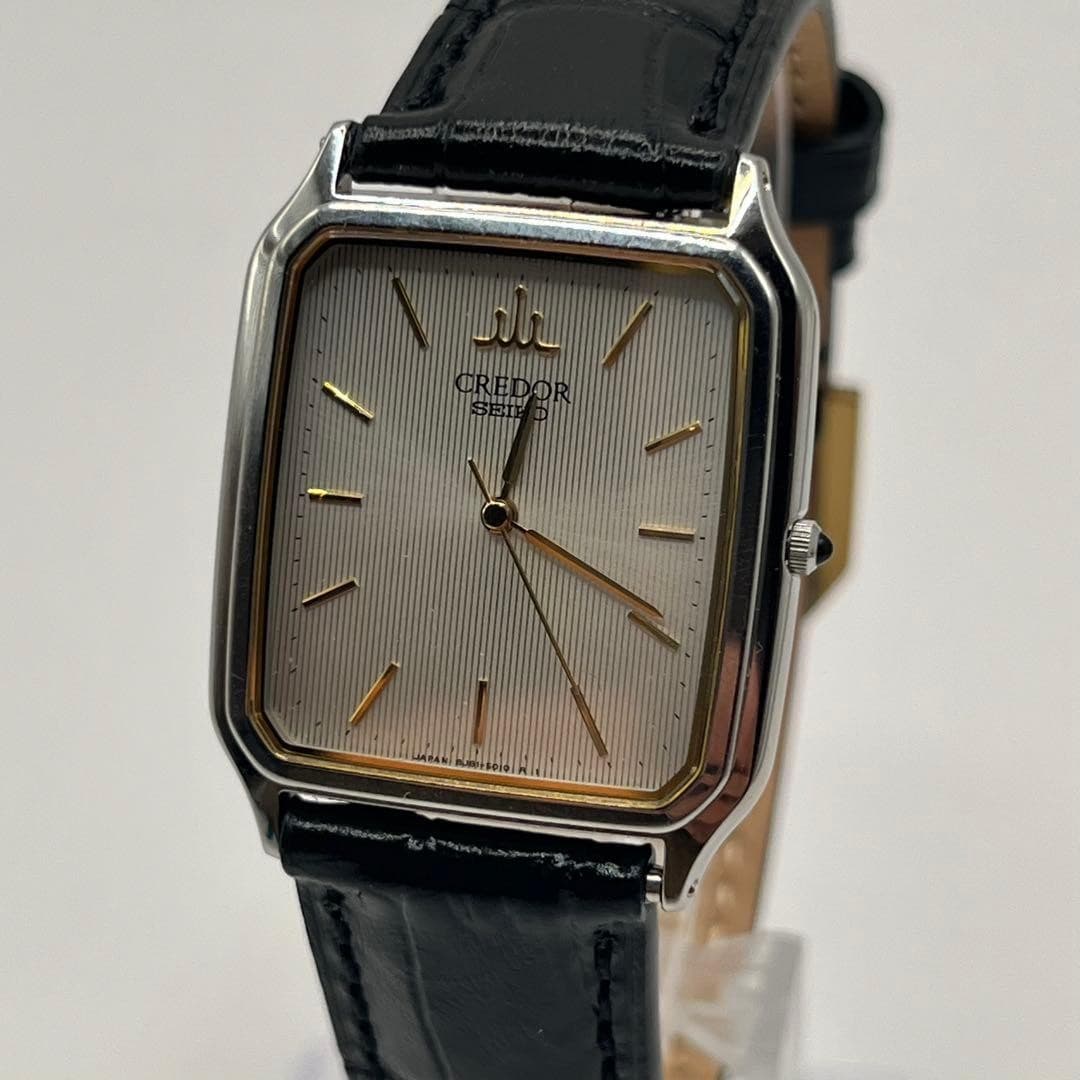 SEIKO CREDOR Quartz Watch 8J81-5020 27mm White Dial