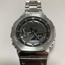 Casio G-Shock GM-2100-1AJF Metal Band Custom Used, Lightly Scratched G407