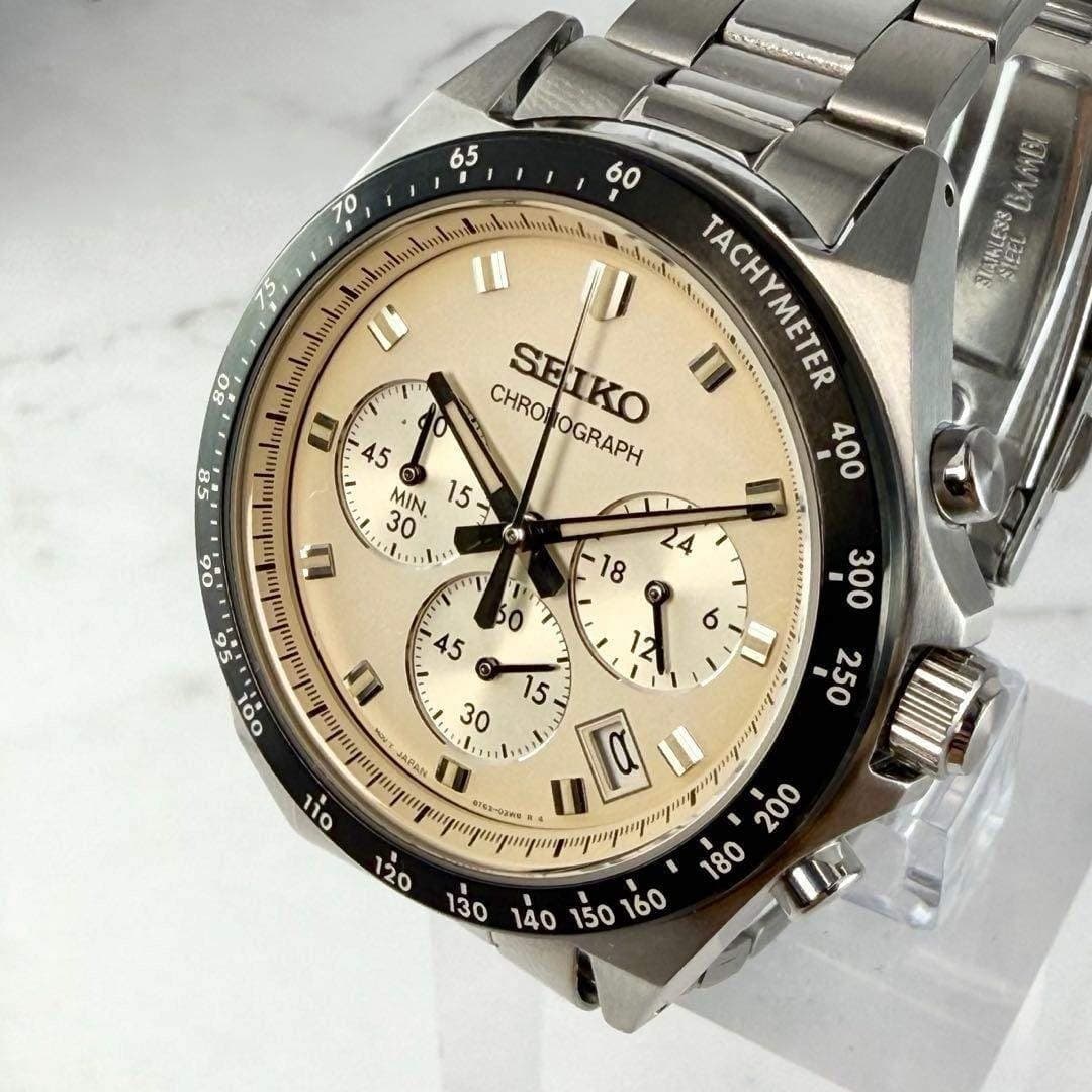 Working  Item Seiko Gyo she Chrono Date Small Second 8T63 02R0