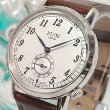 KUOE Old Smith 90-007 Automatic Small Seconds Blue Steel Hands Watch