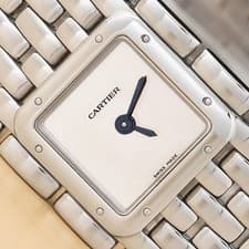 CARTIER PANTHERE RUBAN W61004T9 21MM MINIMALIST SILVER STAINLESS STEEL WATCH