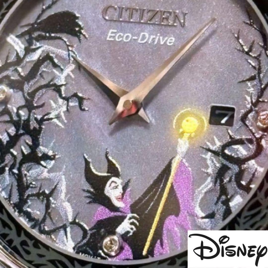 CITIZEN Disney Villains Maleficent Eco-Drive Women's Watch Gray 30mm Box Pin