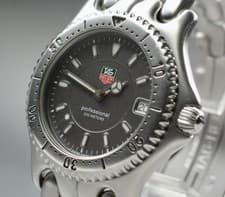 [Near MINT] Tag Heuer S/el Professional WG1113 37mm Grey Dial Qz Men's Watch