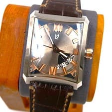 【unused】MINASE Five Windows VY03-K06B Automatic Watch Zaratsu Polish Rare 38mm