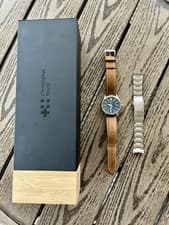 Christopher Ward C63 Sealander with leather strap And Bader Bracelet