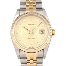 Authentic Rolex Datejust 16233G SSxYG Mechanical Automatic P-Serial #270-004...