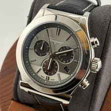 Salvatore Ferragamo White Chronograph Watch Unused From Japan