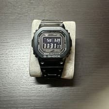 Casio G-Shock Full Metal Black Solar Radio Bluetooth GMW-B5000GD-1JF Watch Used