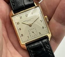 Vacheron Constantin 18K Gold Square Cal. 458 Vintage 1960’s Watch SERVICED & Box