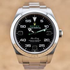 2021 MINT Rolex Air-King 116900 Oyster Bracelet Silver Bezel 40mm Box + Papers