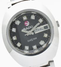 【EXC＋5】Rado DiaStar Original Vintage Mens Watch Blue Dial Day Date Swiss Made