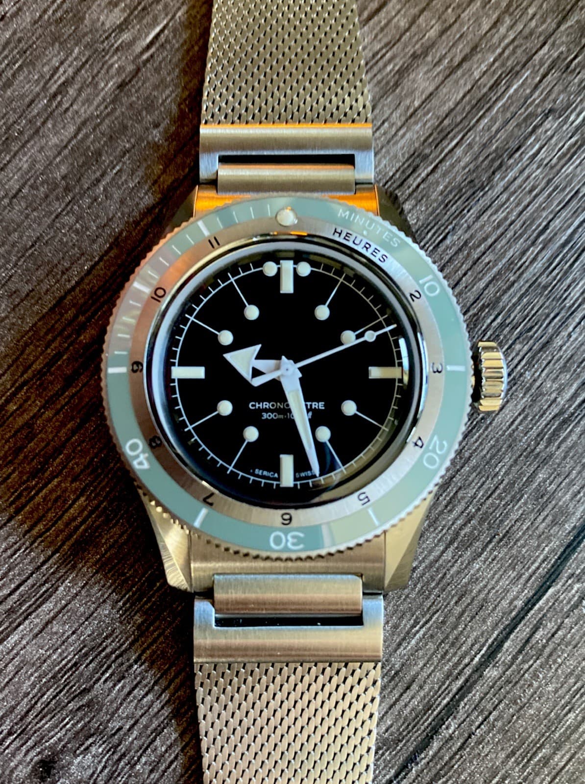 Serica 5303 3 Crystal Blue Diving Chronometer 39mm COSC 300M