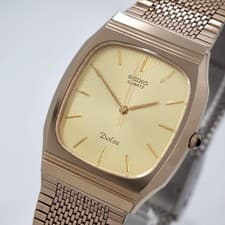 Seiko Dolce Mens Quartz Timepiece Wristwatch 7731 2091 Vintage Japan