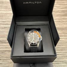 Hamilton Khaki Navy Scuba Auto Watch 40mm Stainless Steel Orange Band