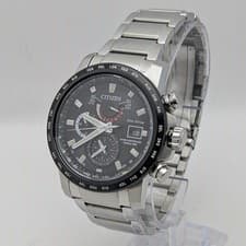 Used Working Citizen Attesa Eco-Drive Radio Controlled H820-S103959 World Time