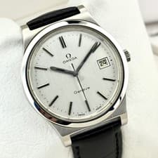 Omega Genève Date 136.0102 Stainless Steel Cal 1030 Manual Vintage Men Watch