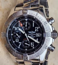 Breitling Avenger Skyland Watch 45mm Steel Automatic Black Chronograph A13380