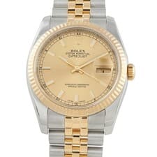 Rolex Datejust 36 Champagne Dial Two-Tone Jubilee Watch 116233