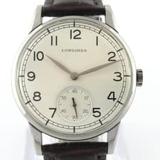 VINTAGE LONGINES MADE IN 1957 MANUAL WIND CAL 30L STEEL GENTS WATCH WORKING