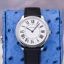 Cartier Ronde Must WSRN0031 White Roman Dial Quartz Full Set MINT 2024