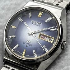 Seiko Lord Matic 5606-7310 Automatic Blue Dial Vintage Men's Watch Used