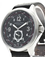 HAMILTON Aviation Pilot H766550 42mm Black Date Automatic Men's Watch Exc5 JAPAN