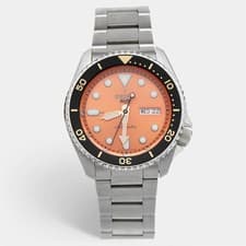 Seiko 5 Sport SRPD59K1 Orange Dial Stainless Steel Mens Wristwatch 42mm