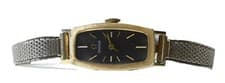 Vintage Omega 14k Gold Filled 485 Manual Wind AA5346 Black Dial Wristwatch 14mm