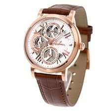 Orobianco OR002-9 Men Quartz Watch Leather Strap Stainless Steel Case