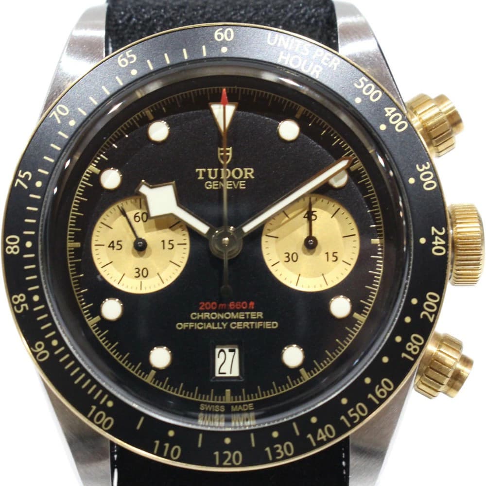 TUDOR WATCH BLACK BAY CHRONO 79363N AUTOMATIC CHRONOGRAPH DATE BLACK/GOLD MEN'S