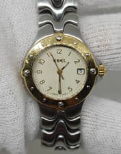 Ebel Sportwave, 18K. Gold Bezel, Quartz - E6087621