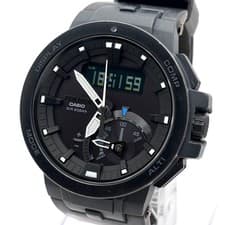 Casio PRW 7000 8JF Protrek Watch Solar Radio Black Ready to Use Genuine