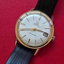 VINTAGE  1966  MEN  OMEGA  SEAMASTER  CAL 560   AUTOMATIC  DATE  14K GOLD FILLED