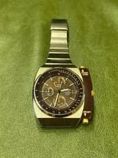 SEIKO Alba Alien Giugiaro Design Brown Stainless Steel Stopwatch Water Resistant