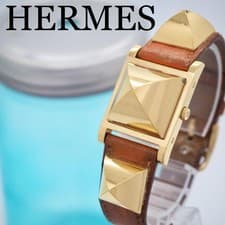 HERMES Watch Medor Pyramid Ladies Gold HERMES,17345